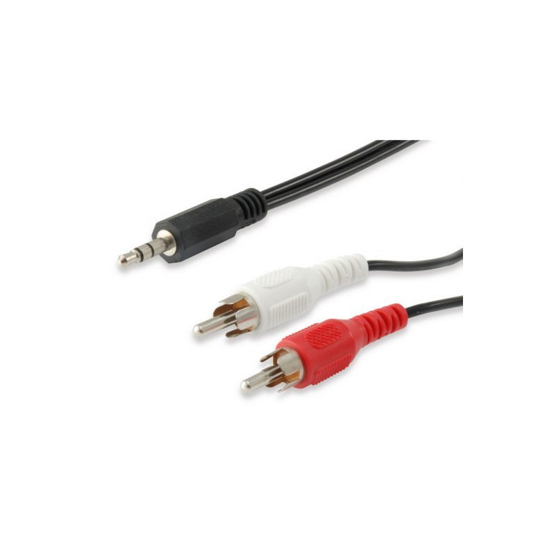 Cable audio equip mini jack 3.5mm macho a 2 rca macho 2.5m