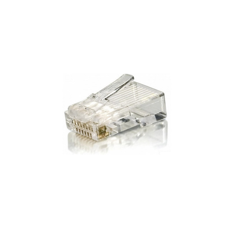 Kit 100 uds conectores rj45 equip categoria 6