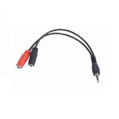 Cable de audio cca - 417 jack 3.5mm -  2xfemenino - masculino -  0.2m