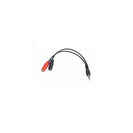 Cable de audio cca - 417 jack 3.5mm -  2xfemenino - masculino -  0.2m