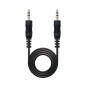 Cable audio jack 3.5mm nanocable 10m -  macho - macho -  negro