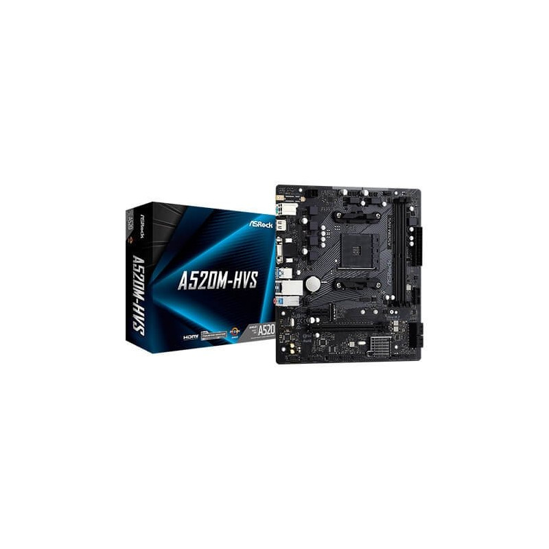 Placa base asrock am4 a520m - hvs m - atx 90 - mxbe60 - a0uayz