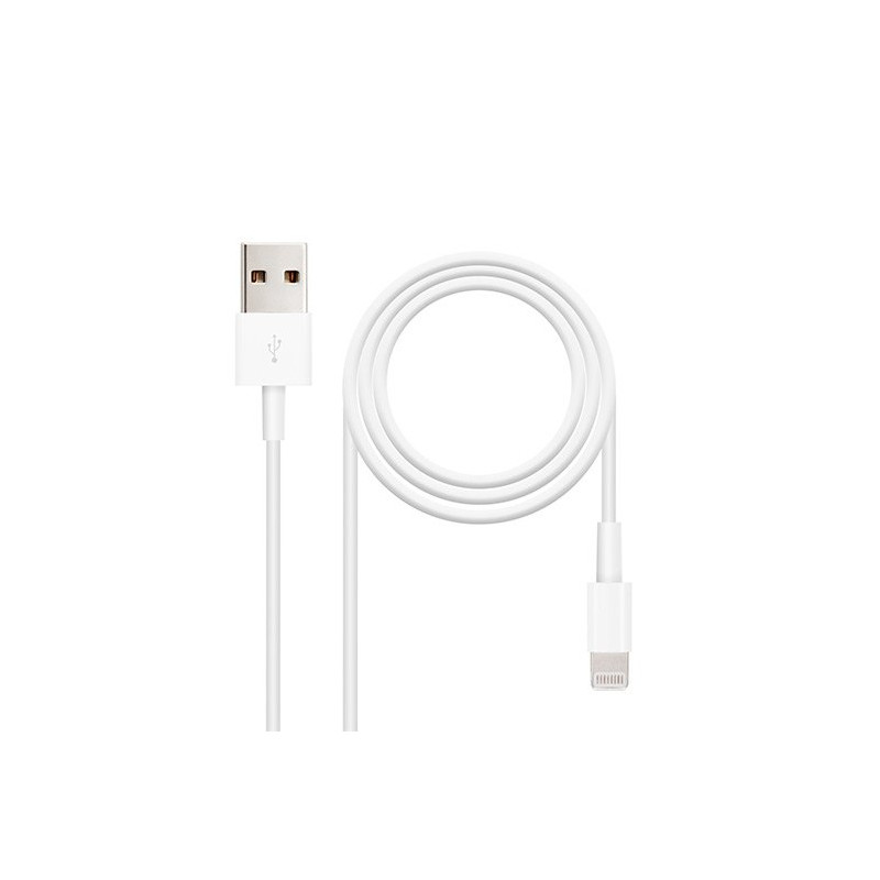Cable lightning a usb tipo a nanocable 50cm -  macho - macho