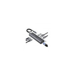 HUB UGREEN 6EN1 USB-C A HDMI+2XUSB-A+USB-C+RJ45+PD