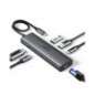 HUB UGREEN 6EN1 USB-C A HDMI+2XUSB-A+USB-C+RJ45+PD
