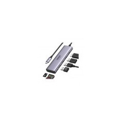 HUB UGREEN 6EN1 USB-C A HDMI + 3XUSB-A + SD/TF