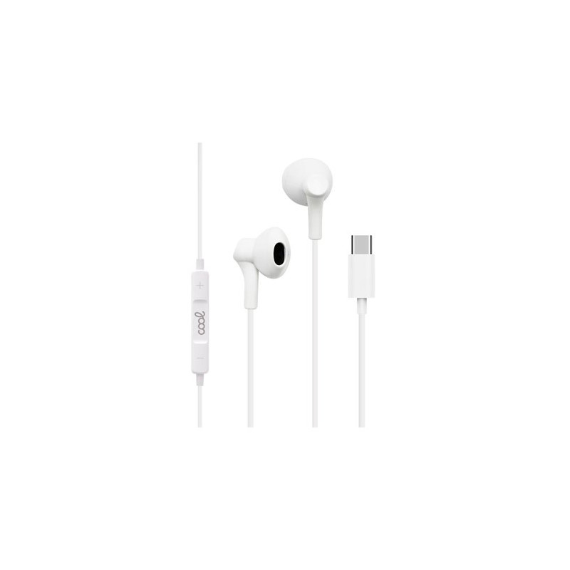 AURICULARES  MICRO COOL STEREO TIPO-C WHITE