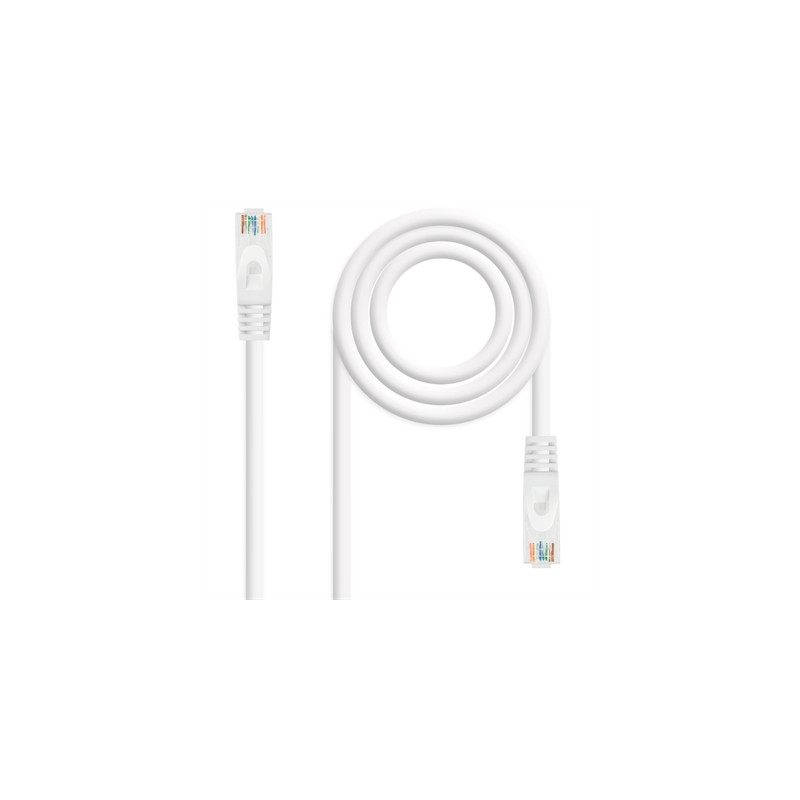 Latiguillo cable red lszh - utp cat.6a rj45 nanocable 3m blanco