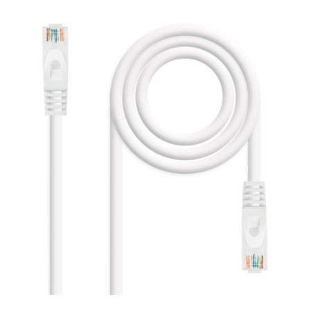Latiguillo cable red lszh - utp cat.6a rj45 nanocable 3m blanco