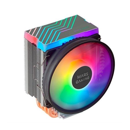 Ventilador disipador cpu mars gaming mcpu44 110mm  dual argb