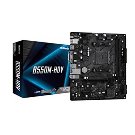 Placa base asrock amd am4 b550m - hdv m - atx -  2x ddr4 -  4x sata3 -  4x usb 3.2 -  2x usb 2.0 90 - mxbdj0 - a0uayz