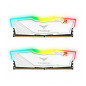 Memoria ram  ddr4 16gb 2x8gb 3600mhz teamgroup delta rgb - blanco - cl 18 - 1.35v tf4d416g3600hc18jdc01