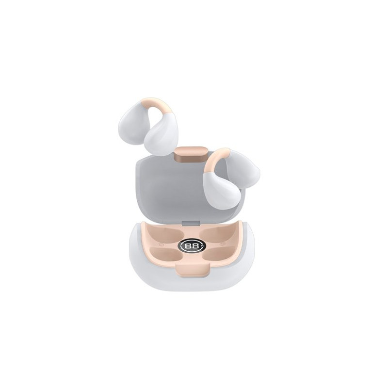 AURICULARES BLUETOOTH EARBUDS COOL CLIP WHITE