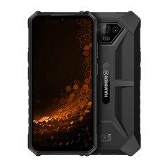 Telefono cellulare smartphone ruggedizzato hammer iron v 6gb + 6gb + 64gb nero