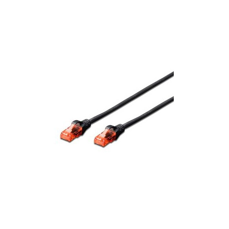 Cable red ewent latiguillo rj45 utp cat6 1m negro