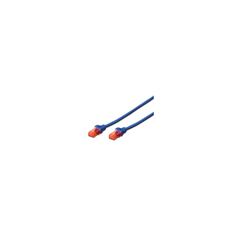 Cable red ewent latiguillo rj45 utp cat6 1m azul