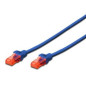 Cable red ewent latiguillo rj45 utp cat6 1m azul