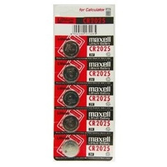 Blister maxell pila boton litio cr2025 3v - 5 uds.