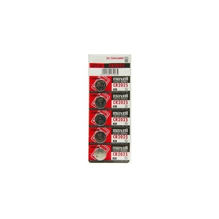 Blister maxell pila boton litio cr2025 3v - 5 uds.