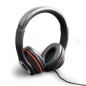 Auriculares alambricos mhs - lax - b diadema -  1.8m -  negro