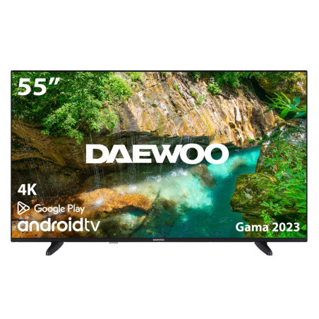 Tv daewoo 55 pulgadas led 4k uhd - 55dm62ua - android smart tv - wifi - hdr - hlg - hdmi - usb - bluetooth - tdt2 - satelite - c