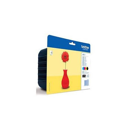 Pack 4 cartuchos tinta brother lc121valbp negro cian magenta amarillo 300 paginas mfc - j870dw -  mfcj470dw -  dcpj152w -  dcpj1