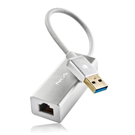Adaptador usb 3.0 z rj45 ngs hacker 3.0 15cm - macho - hembra