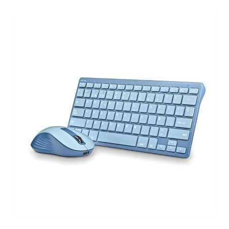 Kit teclado + mouse raton ngs fantasy kit azul wireless inalambrico