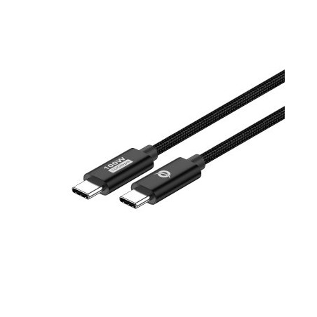 Cable usb - c conceptronic macho -  macho 1.2m usb 3.2 gen 2 100w 20v 5a 10gbps e - mark