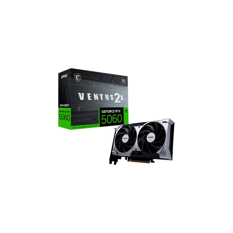 TARJETA GRÁFICA MSI RTX 5060 8GB VENTUS 2X OC GDDR7