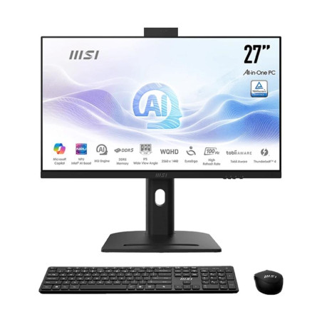 Ordenador all in one msi am273qp - 051es u7 - 155h 32gb ssd 1tb 27 pulgadas