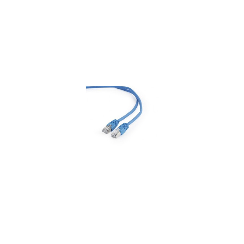 Cable red latiguillo rj45 ftp cat 6 0.5m  azul