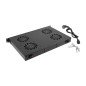 Panel ventilacion lanberg lcd 4 ventiladores termostato 230v 1u rack 19 negro