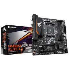 Placa base gigabyte b550m aorus elite  ax am4 matx 4xddr4