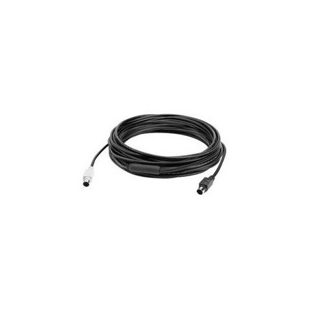 Cable de transferencia de datos logitech 10mt 1x1 mini - din (ps - 2) macho -  negro