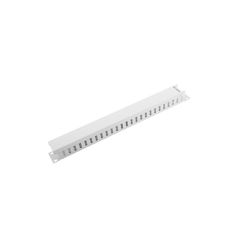 Organizador de cables lanberg metalico 1u tipo a rack 19 gris