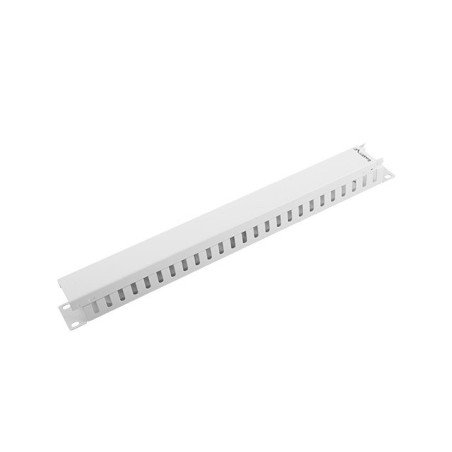 Organizador de cables lanberg metalico 1u tipo a rack 19 gris