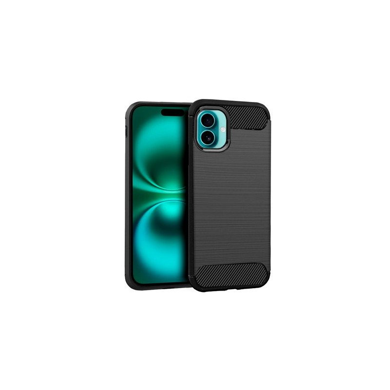 FUNDA COOL IPHONE 16 PLUS CARBON NEGRO