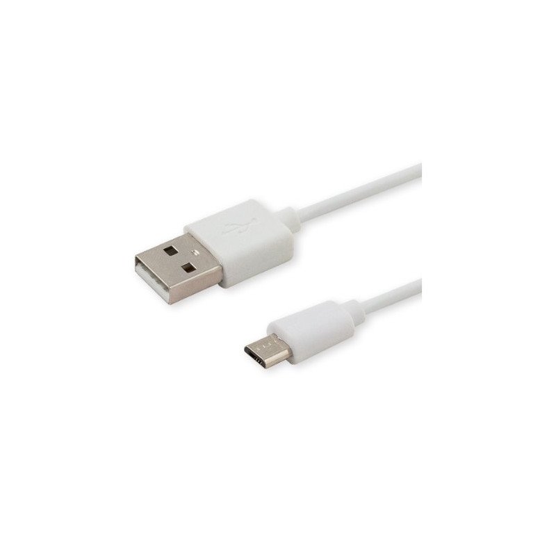 CABLE USB 2.0 A MICRO USB 1M BLANCO SAVIO CL-123