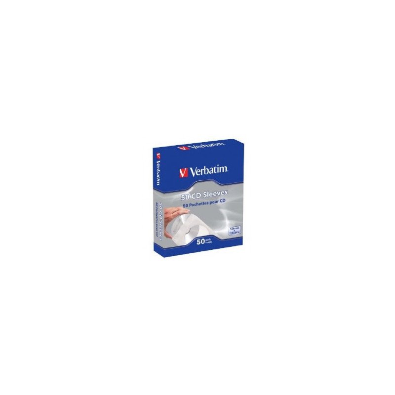 VERBATIM CD SLEEVE BOX OF 50 UNITS 49992