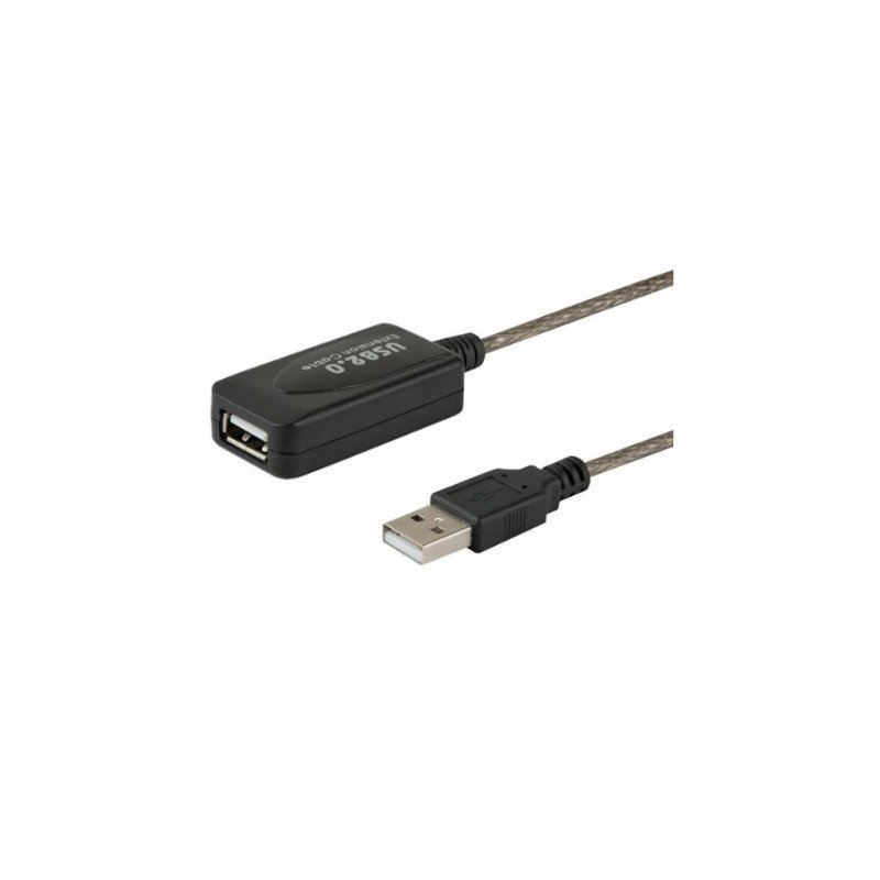 CABLE ALARGADOR PUERTO USB 2.0 5M NEGRO SAVIO