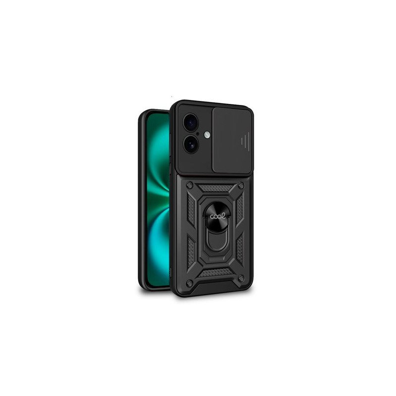 FUNDA COOL IPHONE 16 PLUS HARD RING NEGRO