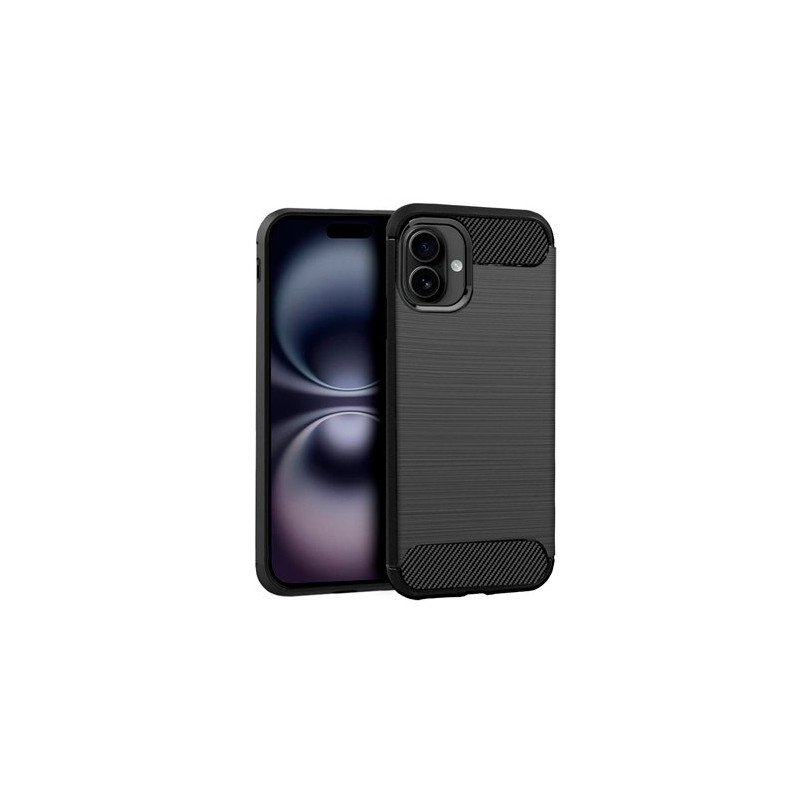 FUNDA COOL IPHONE 16 CARBON NEGRO