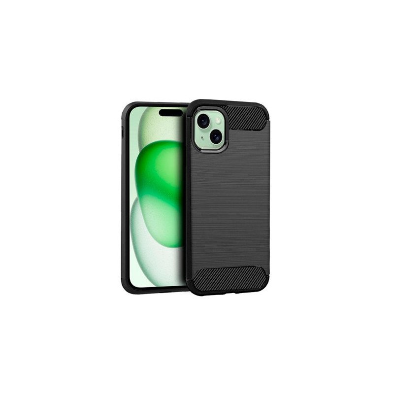 FUNDA COOL IPHONE 15 CARBON NEGRO