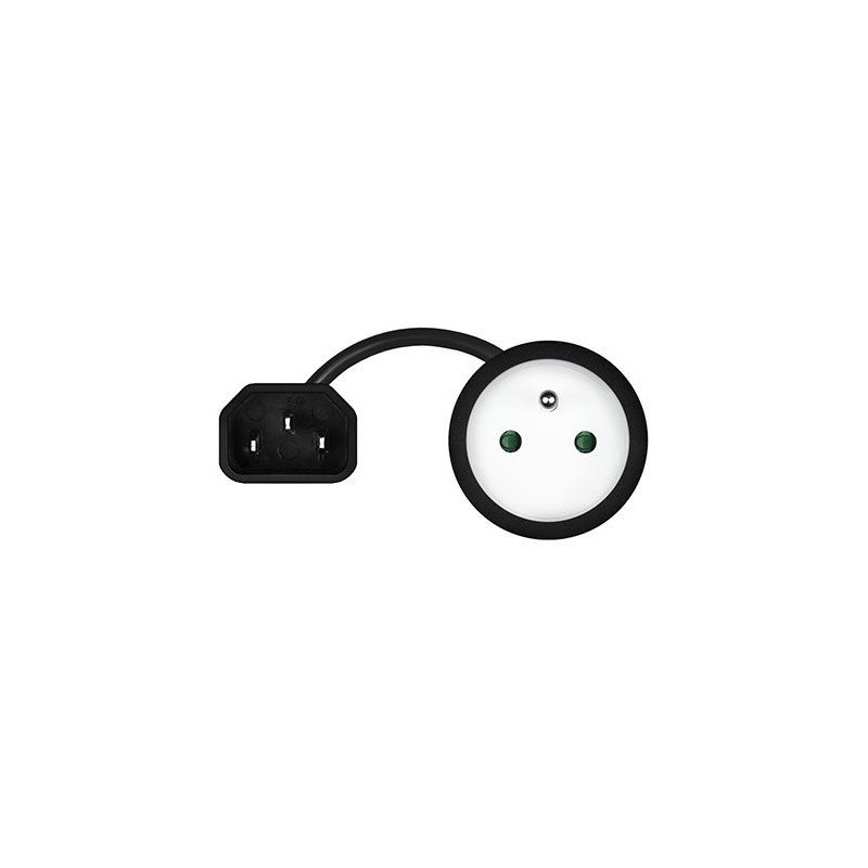 ADAPTADOR DE CORRIENTE SAVIO IEC C14 A CEE 7/5(E)