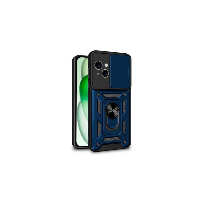 FUNDA COOL IPHONE 15 PLUS HARD RING AZUL