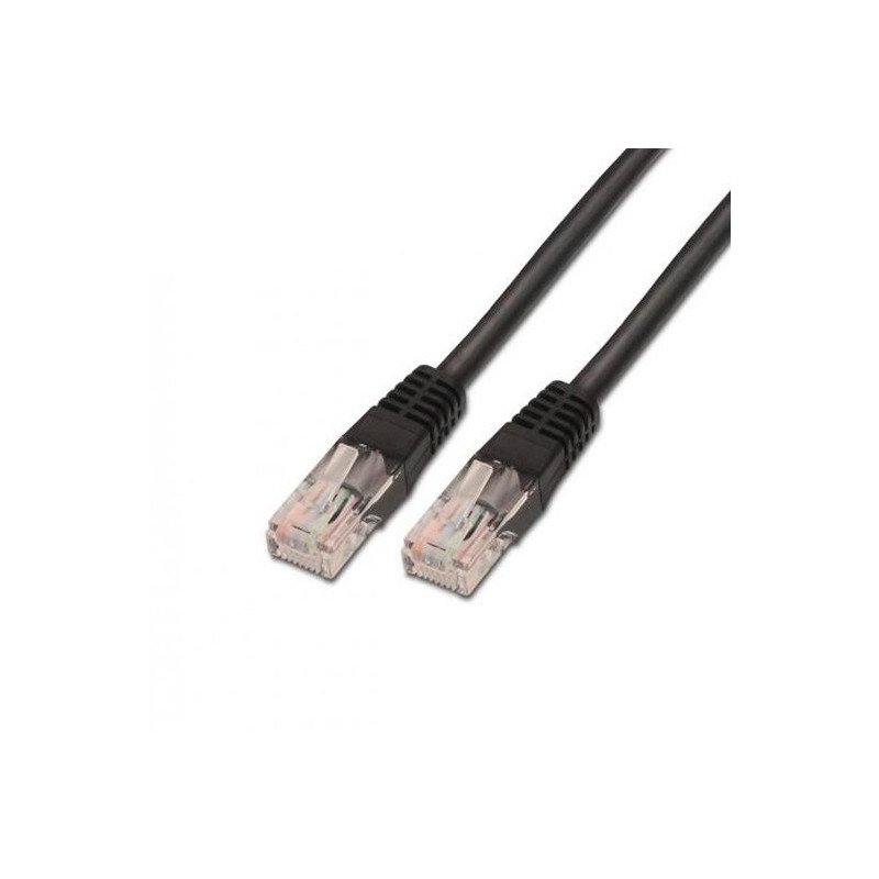CABLE RED UTP CAT6 RJ45 AISENS 0.5M NEGRO