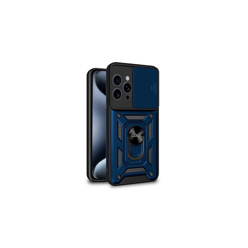 FUNDA COOL IPHONE 15 PRO HARD RING AZUL