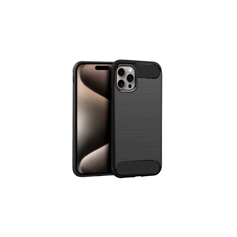 FUNDA COOL IPHONE 15 PRO MAX CARBON NEGRO