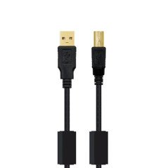 CABLE FERRITA USB-A 2.0 A USB-B 2.0 NANOCABLE 5M